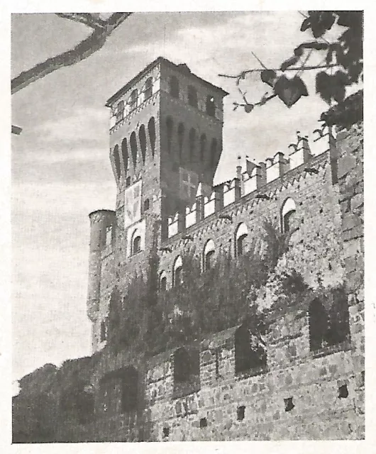 D0467 Peacock Canavese - Glimpse Of Castle - Print Period - 1940 Old Print