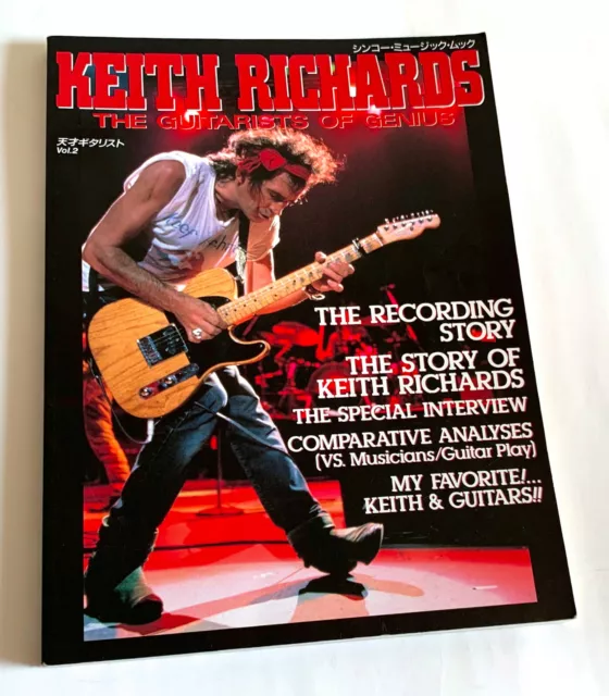 KEITH RICHARDS THE GUITARISTS OF GENIUS JAPAN BOOK 1995 Rolling Stones Z22