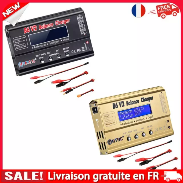 HTRC B6 V2 1-6S Lion/LIPO/LIFE/LIHV Discharger 80W RC Battery Balance Charger