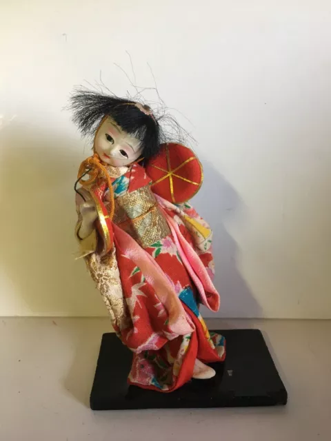 NINGYO VINTAGE JAPANESE Ichimatsu Porcelain Doll Kimono Antique 5 1/2 ...