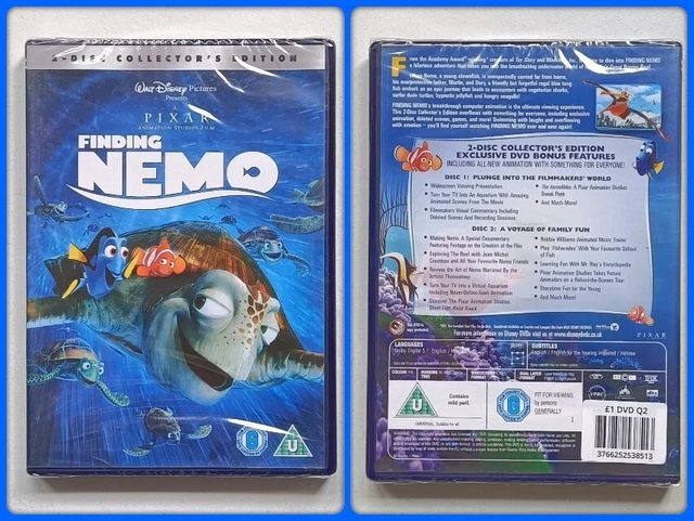 Finding Dvd WALT DISNEY PICTURES Presents Finding Nemo DVD 2 Disc Collectors ...