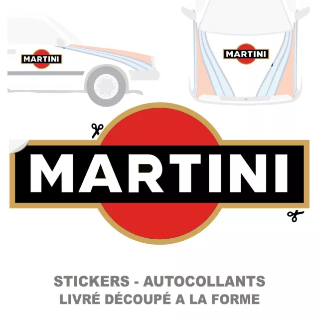 Aufkleber passend für Fiat 500 Abarth Martini Racing Aufkleber Komplet Satz  9Stk. - FIA0099