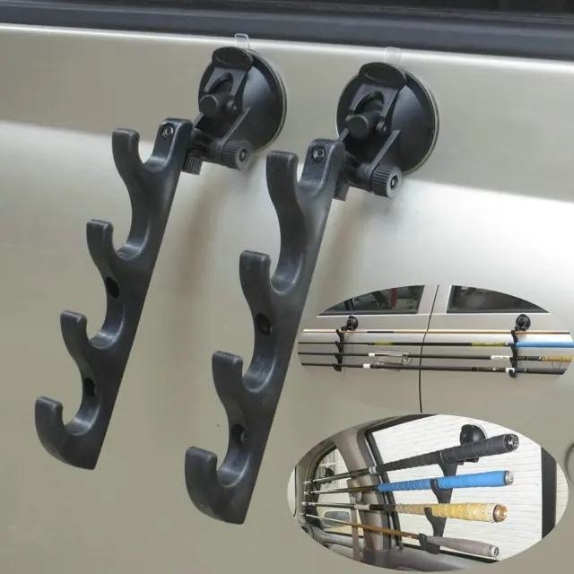 Strong Suction Cup Fishing Rod Racks Fishing Rod Holders for Car