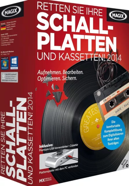 Magix Retten Sie Ihre Schallplatten und Kassetten! Rettungspaket: NEU+OVP