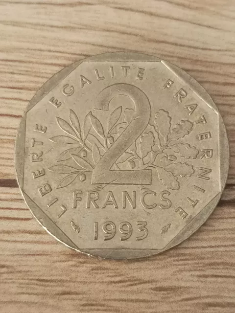 Pièce de 2 Francs Jean Moulin de 1993