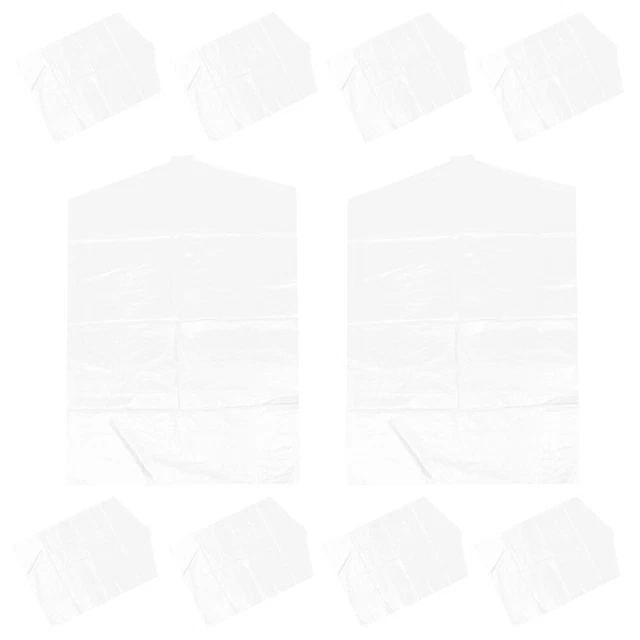 10 pz borsa per indumento appesa vestiti antipolvere coperchi borse per abbigliamento trasparenti per