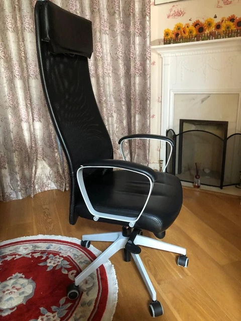 IKEA MARKUS 20759 Executive Office Chair In Black Leather Look 34.33 PicClick UK
