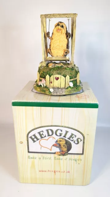 Rare Retired Country Artists Hedgehog Hedgies - Higher & Higher Music Box