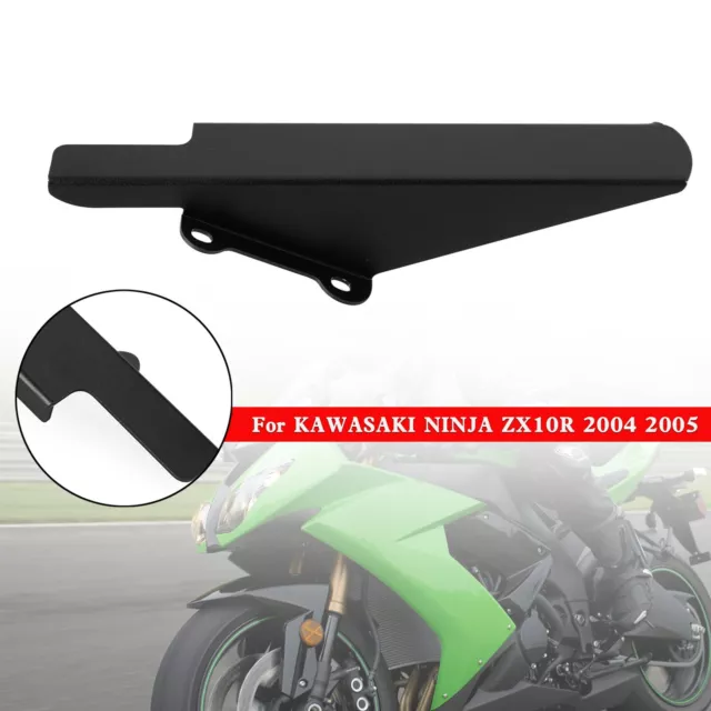 Sprocket Chain Guard Cover For KAWASAKI NINJA ZX-10R ZX10R 2004 2005 Black WR