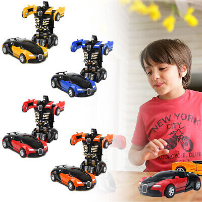 Robot Car Transformers Toys Toddler Vehicle Cool Car Toy For Kids Boys Xmas Gift