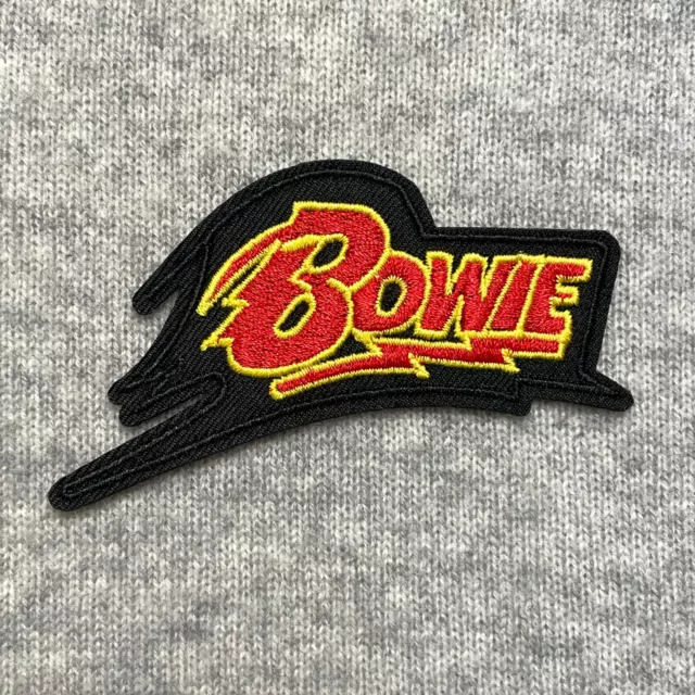 David Bowie Logo Embroidery Iron On Patch Badge Art Punk Music Musician 9.5x5 C8