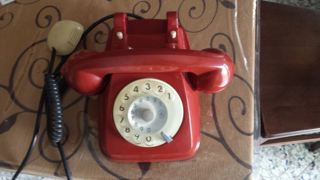 Telefono a disco SIEMENS AUSO SIP S62 rosso