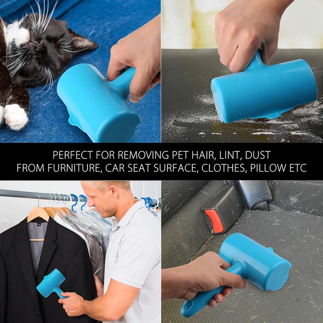 Extra Sticky Lint Roller Set 240 Sheets Pet Dog Cat Hair Removal Brush Remover 5