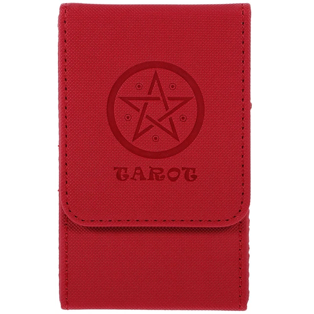 2 Pieces Tarot Storage Box Pu Deck Case Wiccan Supplies and Tools