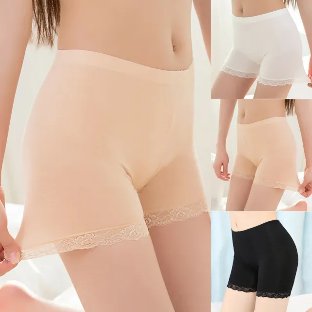 New Women Seamless Safety Short Pants Under Skirt Shorts Modal Lace Short  Tights
