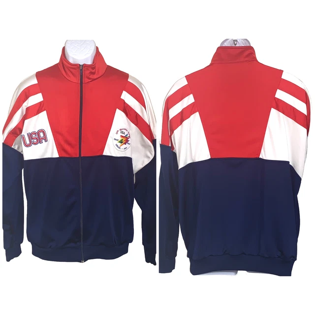 Nike Mens XL Vtg 1989 USA Track & Field Team 13th Maccabiah Israel Games Jacket
