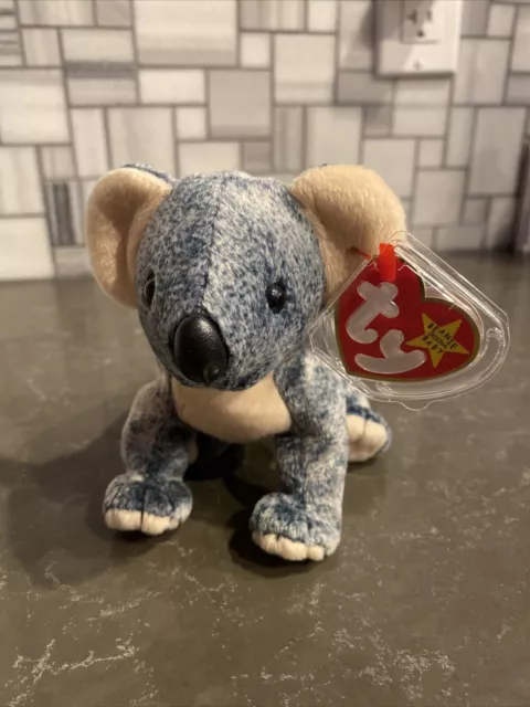 TY Beanie Baby "Eucalyptus" the Koala Bear Retired Rare 1999 PE pellets