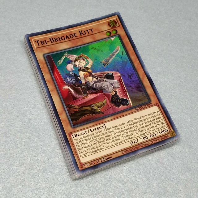 YUGIOH COMPLETE TRIBRIGADE Deck! Shuraig the Ominous + Sleeves