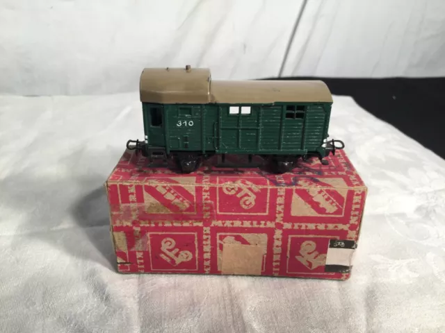 Märklin H0 Nr 310 Gepäckwagen aus Guß in OVP Rauten Karton