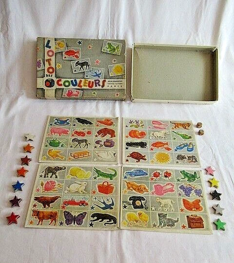 3 CARTES DE loto Narçon lithographiées Roi de France Ancien