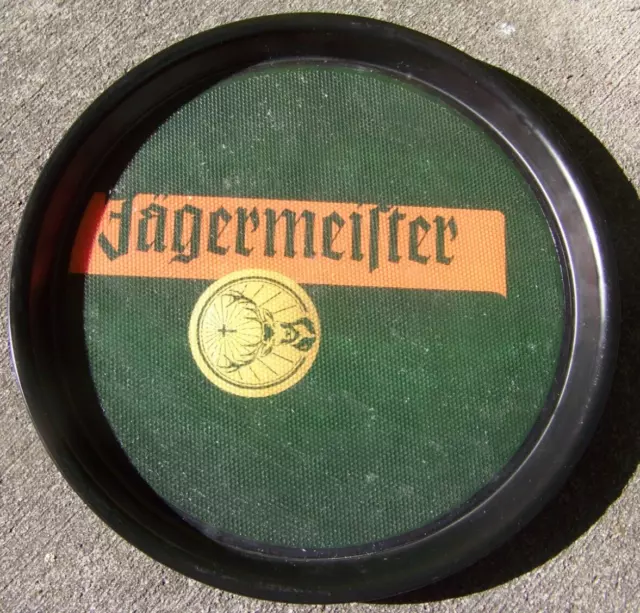 Jagermeister serving tray variety stag cross gold round 90 degree banner c43082