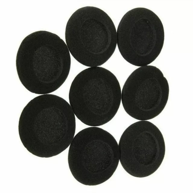 Foam Pads Ear Pad Cushion Sponge Earpads Headphone Headset Cover Caps Black 10X