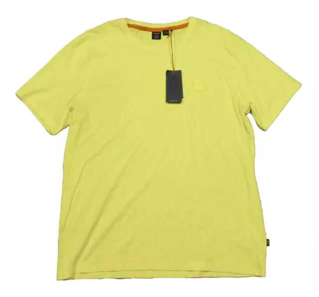 HUGO BOSS ORANGE Label Men's Yellow Tegood Slub Crew-Neck T-Shirt $48. ...