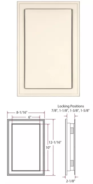 Luz de carro J-Block 021 arenisca beige 8x12x3⁄4-11⁄4"" revestimiento de vinilo montaje jumbo