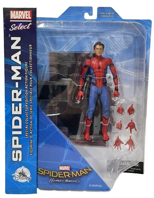 Marvel Select 7 Inch Action Figure Spider-Man Homecoming - Unmasked Spider-Man