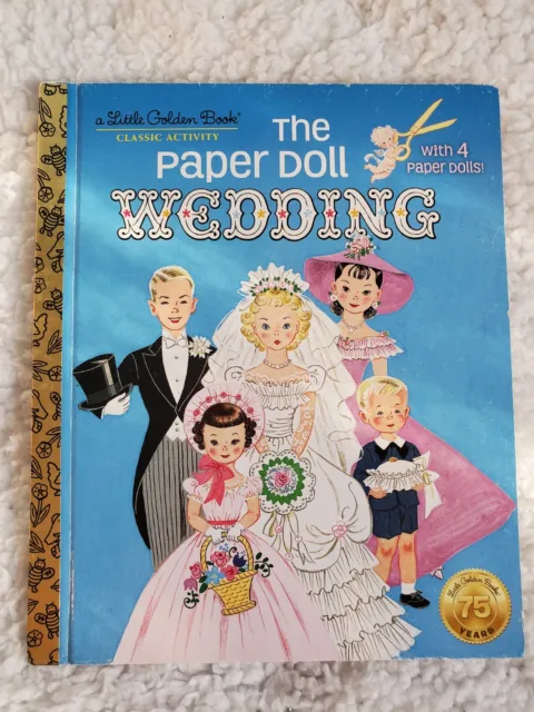 The Paper Doll Wedding (Little Golden Book) by Miloche, Hilda