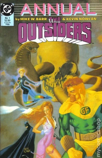 Outsiders Annual #1 VF 8.0 1986 Stock Image
