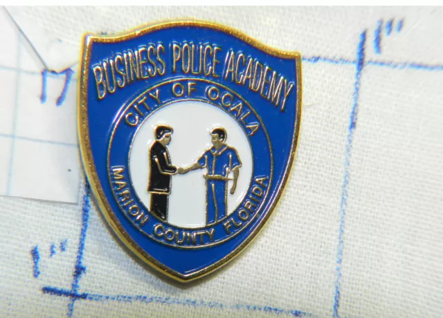 Florida, Ocala Business Police Academy Marion County 3/4" Metal Lapel Pin