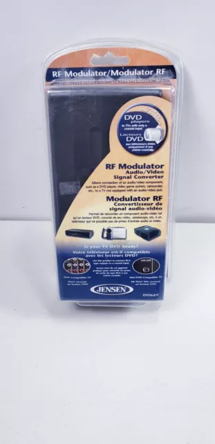 Jensen RF Modulator Audio Video Signal Converter Model DVD647