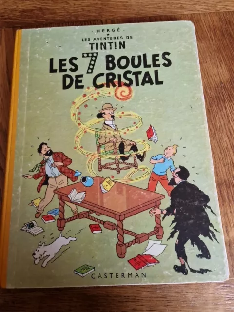 album de tintin: LES 7 BOULES DE CRISTAL. Casterman 1948 B22   Bon etat