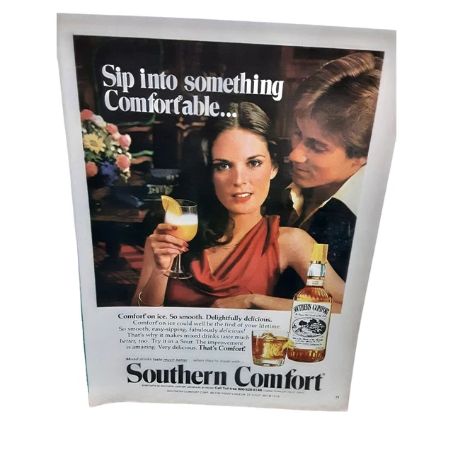 Southern Comfort Sip Into Something vintage 1979 Magazine Print Ad