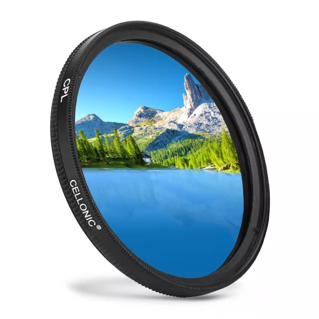 CPL Filter für walimex pro 85/1,4 Kamera Objektiv 72mm Polfilter Durchmesser