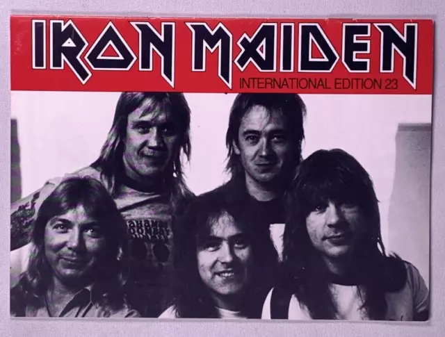 Iron Maiden Fan Club Magazine Original Vintage International Edition 23 1987