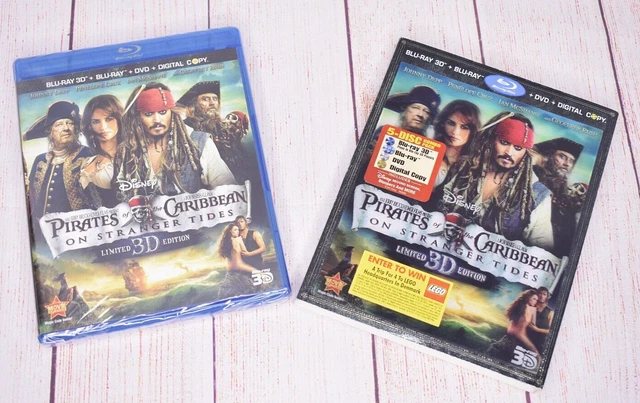 PIRATES OF THE Caribbean: On Stranger Tides Blu-ray DVD 2011 Slipcover ...