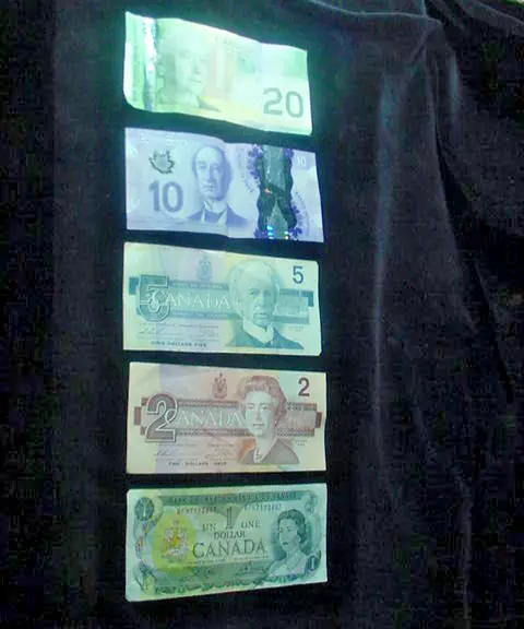 $38 CDN 5 circulated old new Canadian money banknotes Canada bills $ 1,2,5,10,20