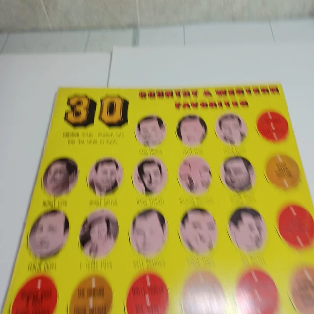 30 COUNTRY WESTERN FAVORITES RARE All The Stars Vinyl Record