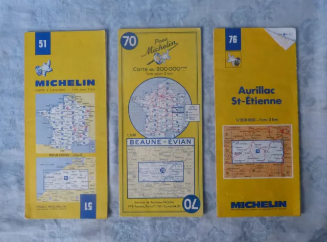 #Michelin# Lot de cartes et guides vert / Normandie, Nord, Paris, France... 2