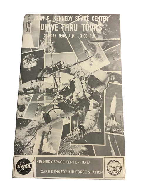 John F. Kennedy Space Center Drive-Thru Tours Kennedy Space Center NASA Bklt Vtg