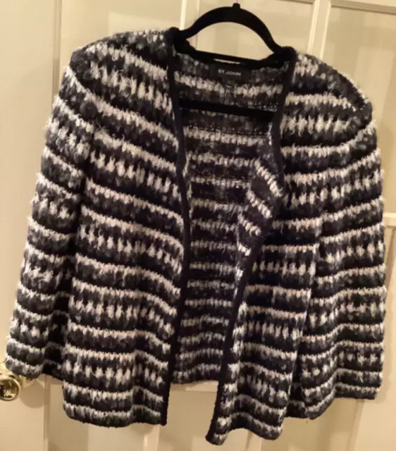 St John Knit Collection Jacket 16. Black And White. Nwot. 3