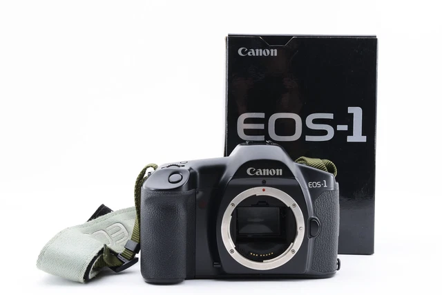 [Near MINT] Canon EOS-1 EOS 1 BLACK SLR 35mm Film Camera Box Strap From JAPAN