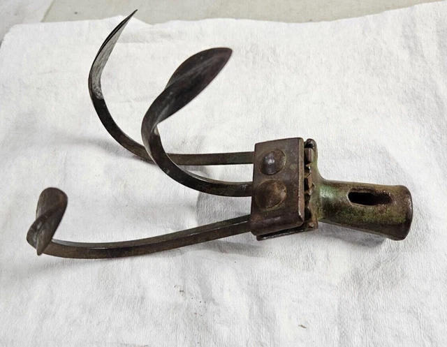 Vintage Small 3 -Tine Cultivator Farm Garden Tool Hand Hoe Tiller