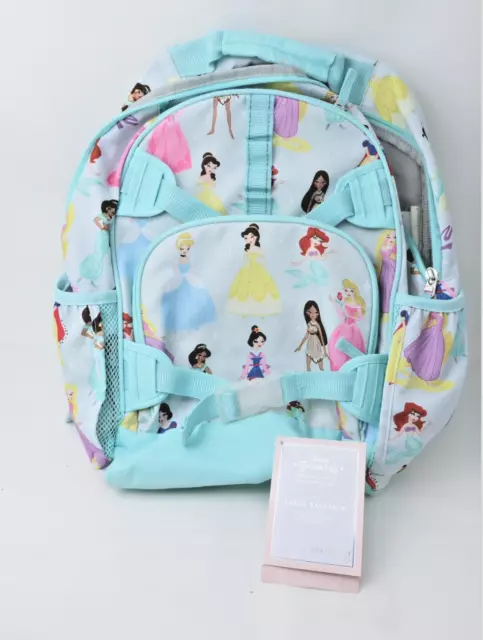 Adorable Pottery Barn Kids Mackenzie Aqua Disney Princess Backpack Large NWT