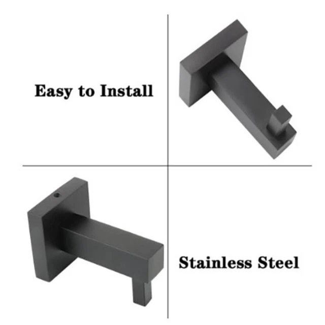 Stainless Steel Kitchen Hooks Painted Bathroom Hardware Single Robe Hook