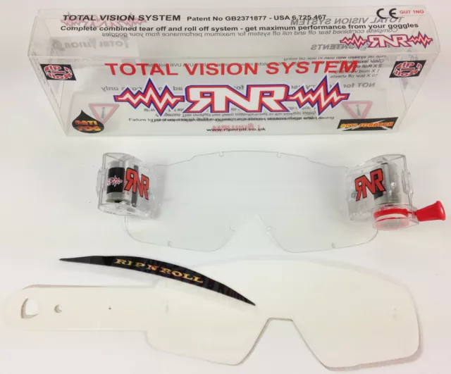 FOX AIRSPEC MOTOCROSS MX GOGGLE ROLL OFF TVS SYSTEM enduro mx RIP N ROLL RNR new