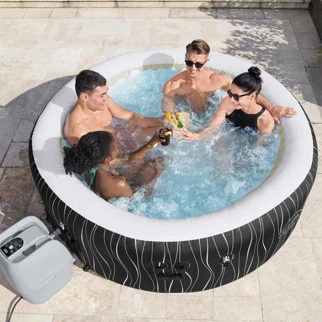 Bestway Lay-Z-Spa vasca idromassaggio 196x66 cm gonfiabile piscina esterna sistema massaggi Be