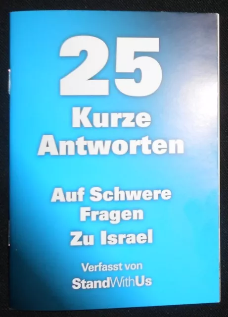25 kurze Antworten auf schwere Fragen zu Israel - 2013